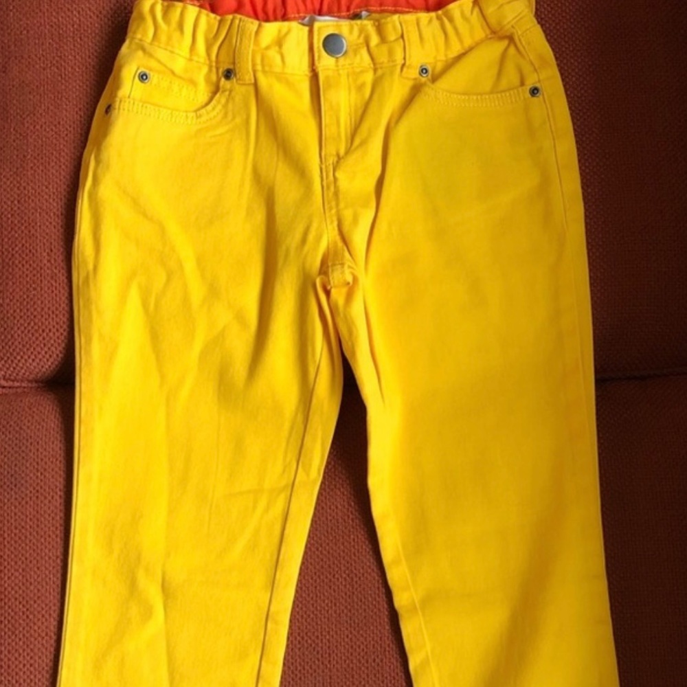 NEW Girls’ Garnet Hill yellow jeans